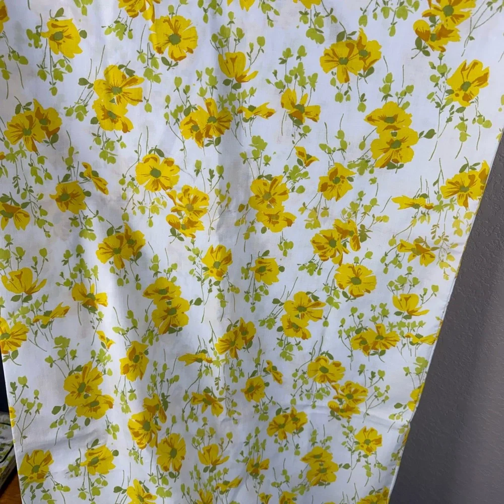 Vintage Yellow‎ and White Pillow Cases